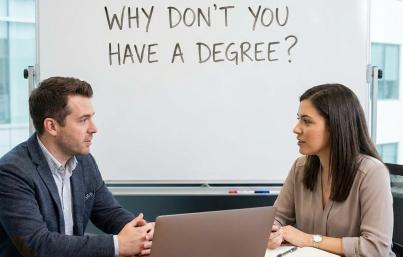 Interview Question: Why Dont You Have a Degree?